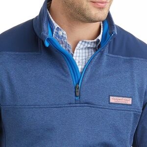 Vineyard Vines Fleece Over dyed Shep Shirt Size S Quarter zip Mens Small